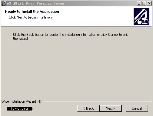 Jmail安裝界面六